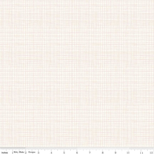 19" End of Bolt - Beneath the Western Sky Weave C11195 Cream - Riley Blake Designs - Small Irregular Grid - Quilting Cotton Fabric