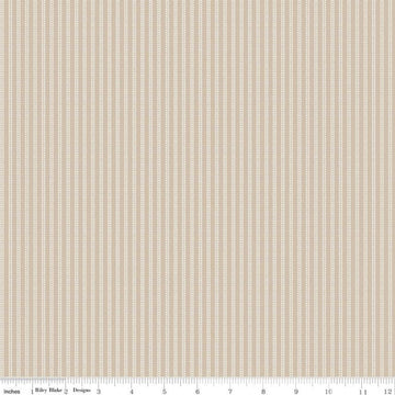 9" End of Bolt - SALE Primrose Hill Field Rows C11066 Wheat - Riley Blake Designs - Striped Stripes Stripe - Quilting Cotton Fabric