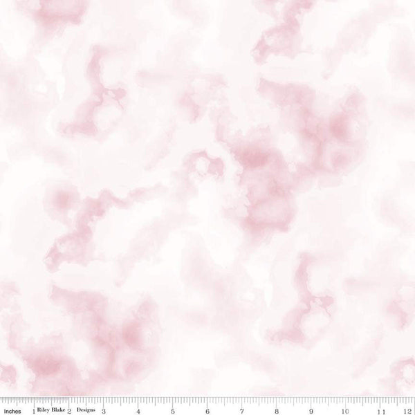 Fat Quarter End of Bolt - SALE Tie Dye Tonal CD11231 Tea Rose - Riley Blake - Tone-on-Tone DIGITALLY PRINTED - Quilting Cotton Fabric