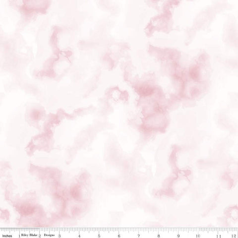 Fat Quarter End of Bolt - SALE Tie Dye Tonal CD11231 Tea Rose - Riley Blake - Tone-on-Tone DIGITALLY PRINTED - Quilting Cotton Fabric