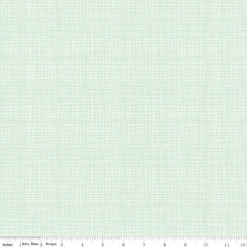 Fat Quarter End of Bolt - DEAL Texture C610 Pistachio - Riley Blake Designs - Sketched Tone-on-Tone Grid Green - Quilting Cotton Fabric