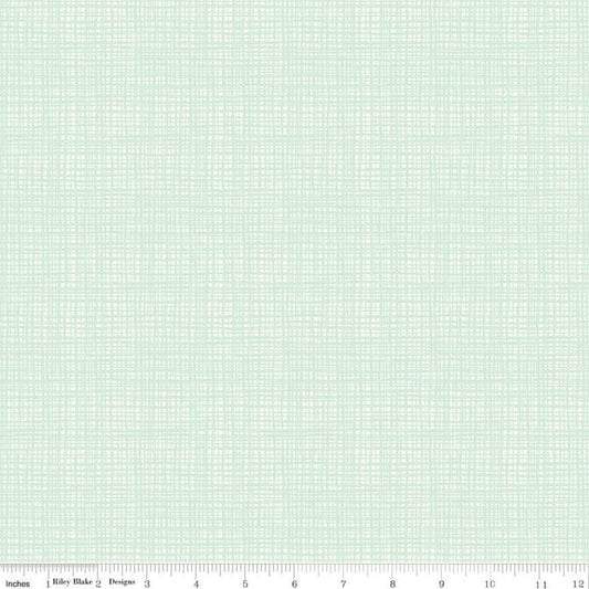 Fat Quarter End of Bolt - DEAL Texture C610 Pistachio - Riley Blake Designs - Sketched Tone-on-Tone Grid Green - Quilting Cotton Fabric
