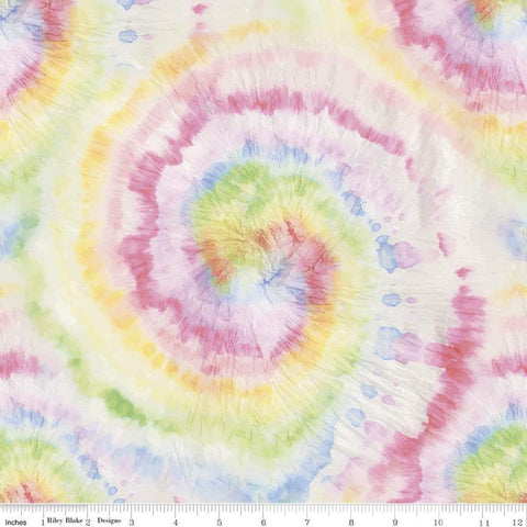 22" End of Bolt - SALE Tie Dye CD11230 Pastel - Riley Blake Designs - Abstract DIGITALLY PRINTED - Quilting Cotton Fabric