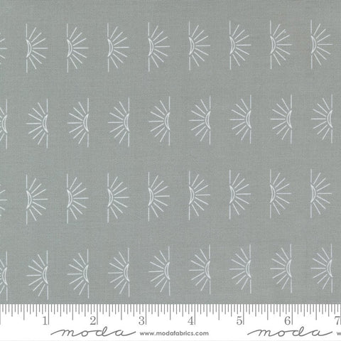 SALE Nocturnal Crescent Moon 48336 Raincloud - Moda Fabrics - Geometric Gray Grey - Quilting Cotton Fabric