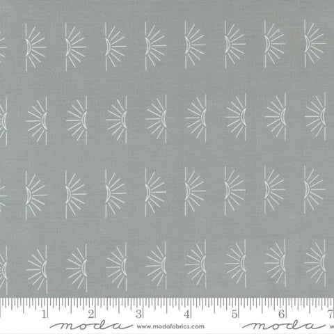 SALE Nocturnal Crescent Moon 48336 Raincloud - Moda Fabrics - Geometric Gray Grey - Quilting Cotton Fabric