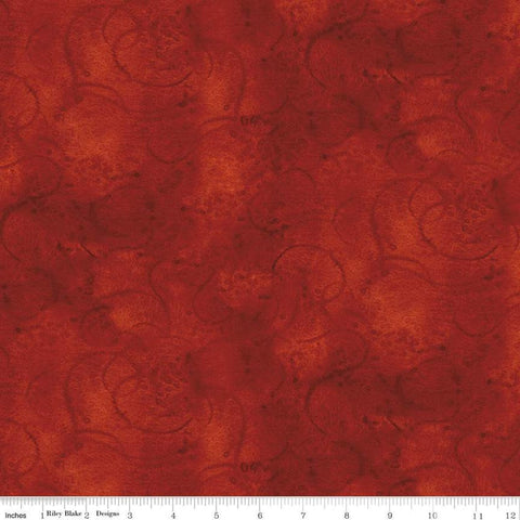 3 Yard Cut - SALE Painter's Watercolor Swirl WIDE BACK WB680 Dark Red - Riley Blake Designs - 107/108" Wide - Quilting Cotton Fabric