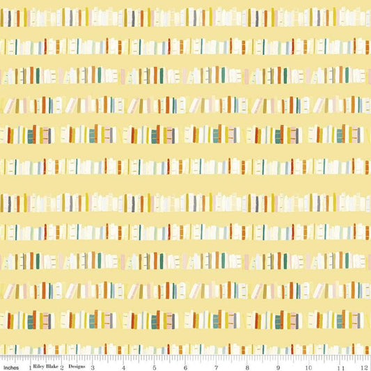 SALE The Littlest Family's Big Day Library C11495 Yellow - Riley Blake Designs - Books Emily Winfield Martin - Quilting Cotton Fabric