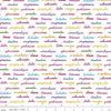 28" End of Bolt - SALE Eleanor Text C11716 Multi - Riley Blake Designs - Mexico Mexican Spanish Words on White - Quilting Cotton Fabric
