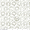 21" End of Bolt - SALE Best of She Who Sews Low Volume Spool Tops C11338 Gray - Riley Blake Designs - Sewing - Quilting Cotton Fabric