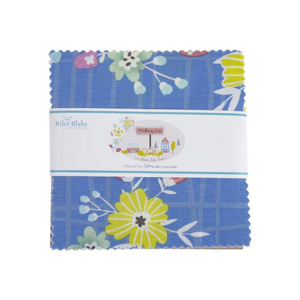 SALE Mulberry Lane Charm Pack 5" Stacker Bundle - Riley Blake Designs - 42 piece Precut Pre cut - Quilting Cotton Fabric