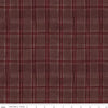 Fat Quarter End of Bolt - SALE For the Love of Nature Plaid C11376 Burgundy - Riley Blake Designs - Quilting Cotton Fabric