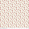 13" End of Bolt - Saturday in Paris Flowers C11364 Vintage White - Riley Blake Designs - Floral - Quilting Cotton