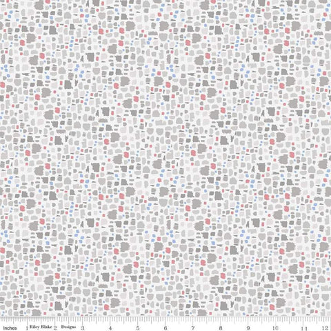 Fat Quarter End of Bolt - CLEARANCE Mulberry Lane Cobblestone C11567 Gray - Riley Blake Designs - Cobblestones - Quilting Cotton Fabric