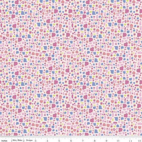 SALE Mulberry Lane Cobblestone C11567 Light Pink - Riley Blake Designs - Cobblestones - Quilting Cotton Fabric