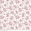 CLEARANCE 9" End of Bolt - Red Hot Roses C11683 Cream - Riley Blake Designs - Floral Outlined Flowers - Quilting Cotton Fabric