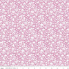 Fat Quarter End of Bolt - DEAL Misty Morning Floral C11583 Pink - Riley Blake Designs - White Flowers on Pink - Quilting Cotton Fabric