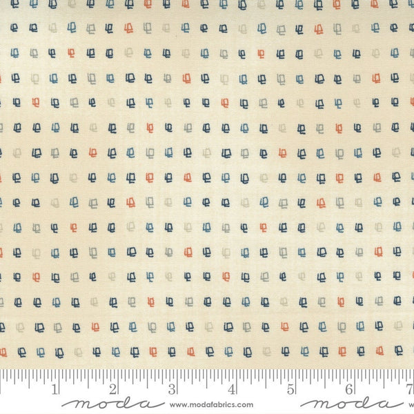 1 Yard End of Bolt - CLEARANCE Astra Satellite 16923 Milky Way - Moda  - Outer Space Geometric Natural - Quilting Cotton