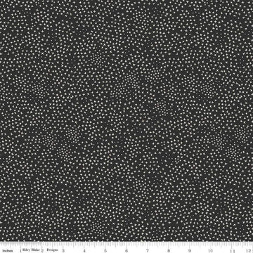 31" End of Bolt - SALE Honey Bee Criss-Cross C11706 Black - Riley Blake Designs - Small Crosses Xs - Quilting Cotton Fabric