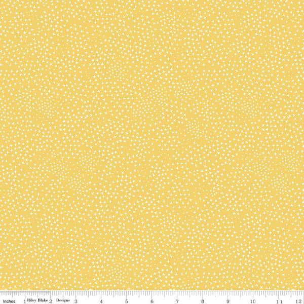 Fat Quarter End of Bolt - SALE Honey Bee Criss-Cross C11706 Daisy - Riley Blake Designs - Small Crosses Xs - Quilting Cotton Fabric