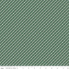 9" End of Bolt - SALE Hibiscus Stripes C11546 Forest - Riley Blake Designs - Diagonal Stripe Striped with White - Quilting Cotton Fabric