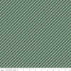 9" End of Bolt - SALE Hibiscus Stripes C11546 Forest - Riley Blake Designs - Diagonal Stripe Striped with White - Quilting Cotton Fabric