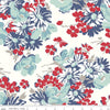 3-Yard Cut - SALE Cook Book WIDEBACK WB11776 Denim - Riley Blake Designs - 108" Floral Flowers - Quilting Cotton Fabric