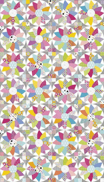 25" End of Bolt - SALE Colour Wall Cheater Print CH11590 Multi - Riley Blake - PRINTED Applique Quilt Design - Quilting Cotton Fabric