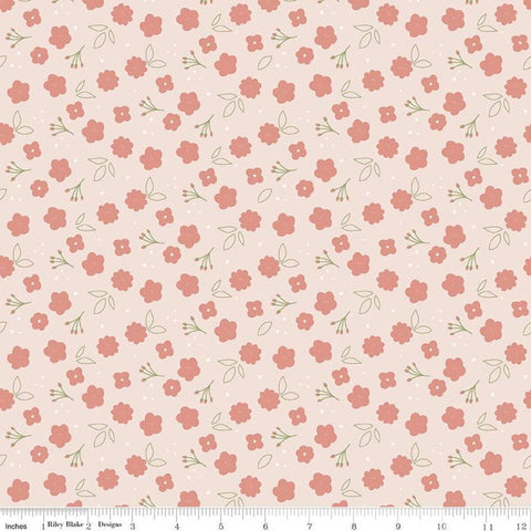 Fat Quarter End of Bolt - SALE Daybreak Flowers C11624 Blush - Riley Blake Designs - Floral Flower - Quilting Cotton Fabric