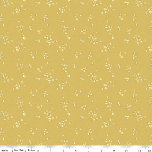 Fat Quarter End of Bolt - Daybreak Seeds C11626 Daisy - Riley Blake Designs - Floral Flowers - Quilting Cotton Fabric