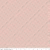 CLEARANCE 11" End of Bolt - Daybreak Stripes C11627 Coral - Riley Blake - Diagonal Stripe Striped with Cream - Quilting Cotton Fabric