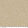 Blossom C715 Khaki by Riley Blake Designs - Floral Flowers White Confetti Blossoms - Quilting Cotton Fabric