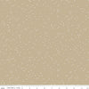 22" End of Bolt - Blossom C715 Khaki by Riley Blake Designs - Floral Flowers White Confetti Blossoms - Quilting Cotton Fabric