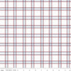 Fat Quarter End Of Bolt - American Dream Plaid C11935 Off White - Riley Blake Designs - Patriotic Independence Day - Quilting Cotton Fabric