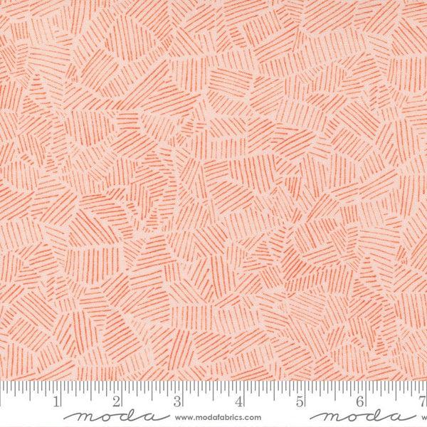 Fat Quarter End of Bolt - SALE Meander Field 24583 Blush - Moda Fabrics - Texture  - Quilting Cotton Fabric