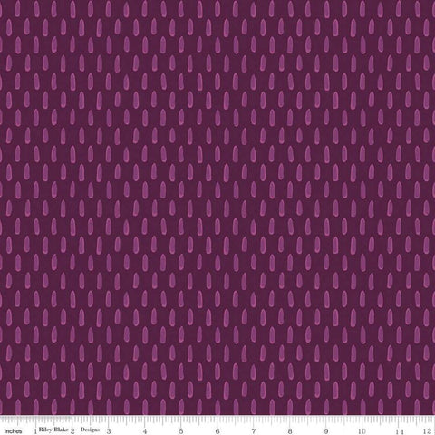 SALE Blissful Blooms Tonal C11915 Eggplant - Riley Blake Designs - Brush Strokes Tone-on-Tone - Quilting Cotton Fabric