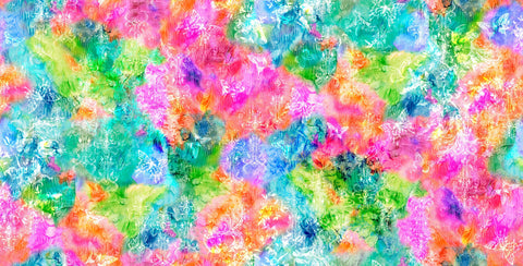 CLEARANCE Fat Quarter End of Bolt - Gradients Parfait Prism 33644 Fantasy - Moda Fabrics - Abstract Butterflies - Quilting Cotton Fabric