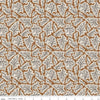 15" End of Bolt - CLEARANCE Buttermilk Homestead Leaves C11651 Ginger - Riley Blake Designs - Leaf - Quilting Cotton Fabric