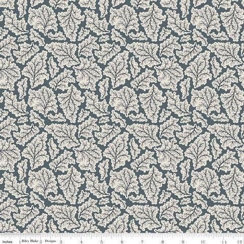 CLEARANCE Buttermilk Homestead Leaves C11651 Stone - Riley Blake Designs - Leaf - Quilting Cotton Fabric