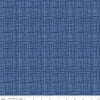 Fat Quarter End of Bolt - Texture C610 Neptune - Riley Blake Designs - Sketched Tone-on-Tone Irregular Grid Blue - Quilting Cotton Fabric