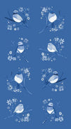 CLEARANCE Sunshine & Dewdrops Birds Panel P11978 Blue - Riley Blake - Bird Branches Flowers - Quilting Cotton Fabric