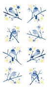 SALE Sunshine & Dewdrops Birds Panel P11978 Cloud - Riley Blake - Bird Branches Flowers Off White - Quilting Cotton Fabric