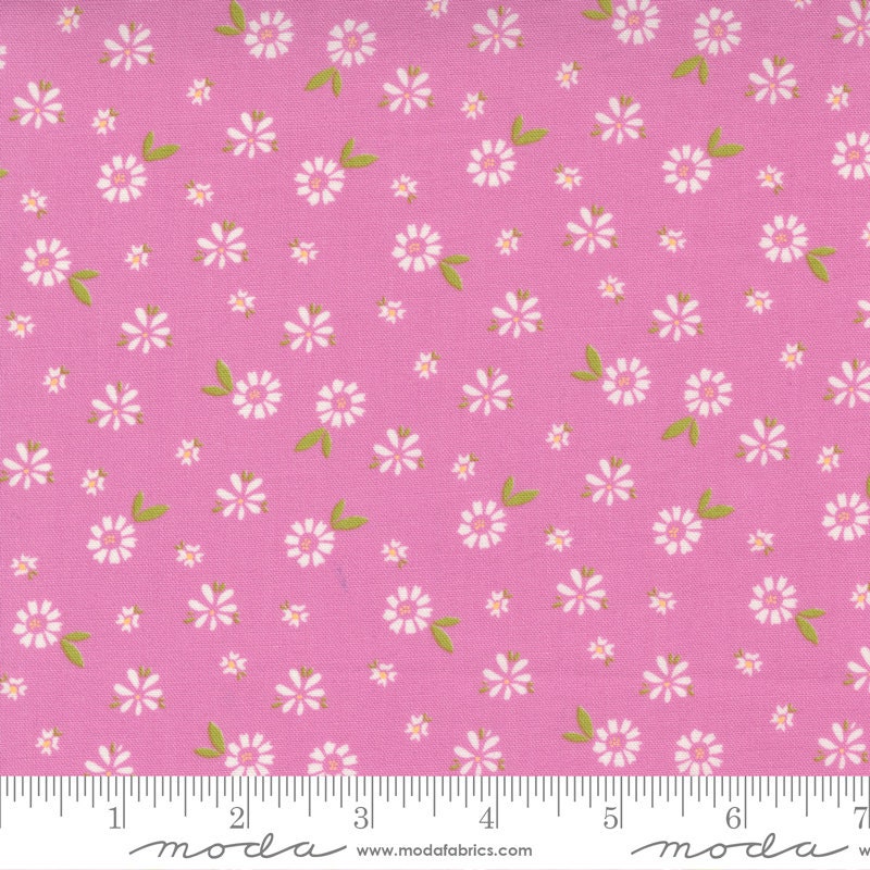 18" End of Bolt - SALE Seashore Drive Blossom 37622 Sweet Pea - Moda Fabrics - Floral Flowers - Quilting Cotton Fabric