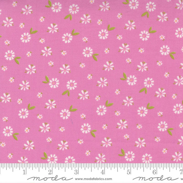 18" End of Bolt - SALE Seashore Drive Blossom 37622 Sweet Pea - Moda Fabrics - Floral Flowers - Quilting Cotton Fabric
