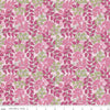 26" End of Bolt - DEAL Blissful Blooms Vines C11914 Pink - Riley Blake Designs - Leaves Blue - Quilting Cotton Fabric