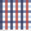 17" End of Bolt - CLEARANCE Picadilly Buffalo Plaid C11896 Multi - Riley Blake - Patriotic Independence Day 1" Checks Quilting Cotton Fabric