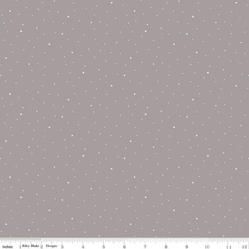 28" End of Bolt - DEAL Dapple Dot Riley Gray - Riley Blake - Quilting Cotton
