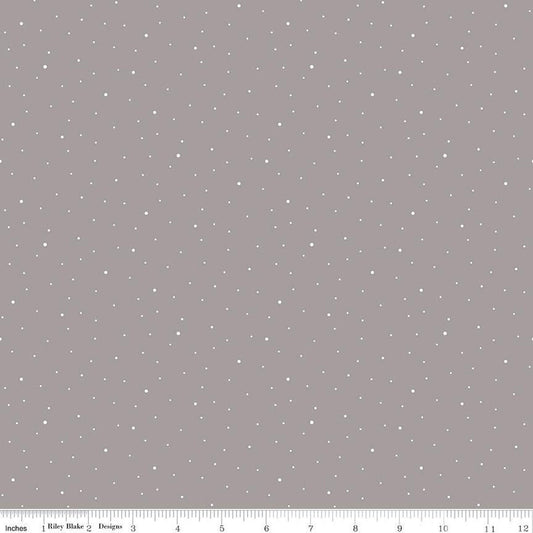 16" End of Bolt - SALE Dapple Dot Riley Gray - Riley Blake - Quilting Cotton