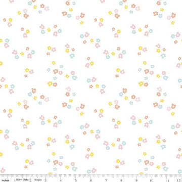 27" End of Bolt - FLANNEL Ditsy Cloud - Riley Blake Designs - FLANNEL Cotton Fabric
