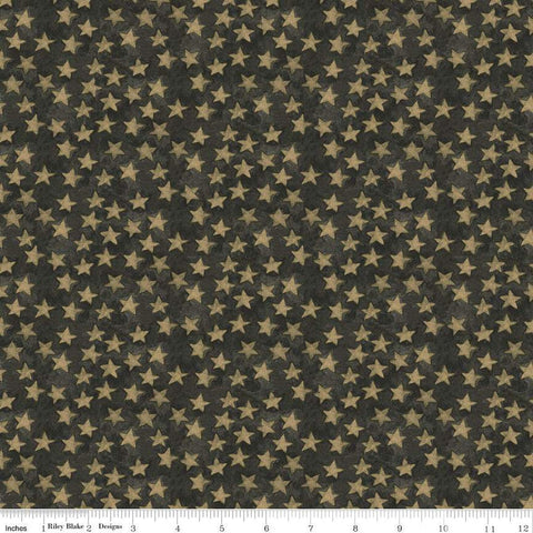9" End of Bolt - CLEARANCE Halloween Whimsy Stars C11824 Parchment - Riley Blake Designs - Textured Background - Quilting Cotton Fabric