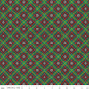 13" End of Bolt Piece SALE Winter Wonder Plaid C12067 Charcoal Riley Blake Designs Christmas Diagonal White Snowflake Quilting Cotton Fabric